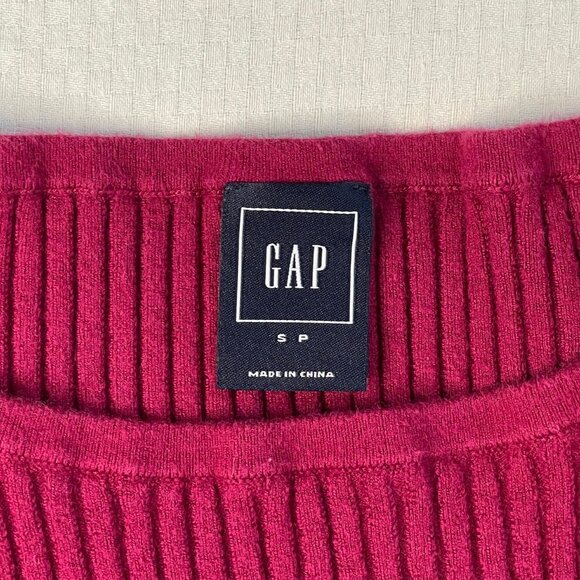 GAP Ribbed Knit Sweater Dress – Red – Size Small - Picture 5 of 5